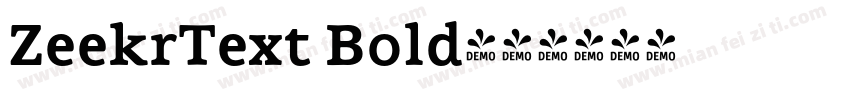 ZeekrText Bold字体转换